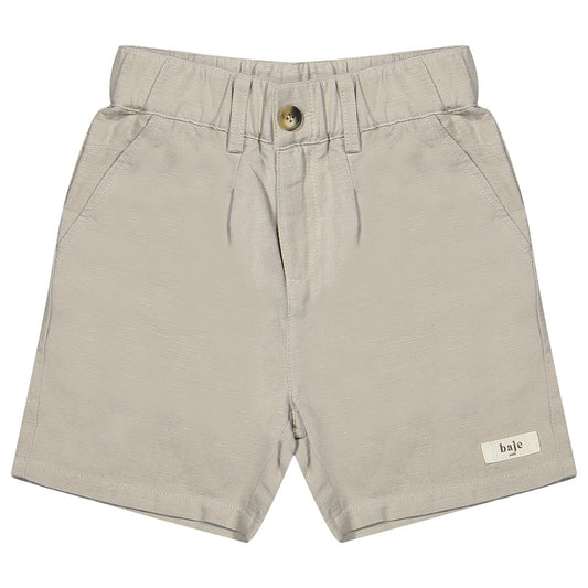 Linen short Santo - taupe clay