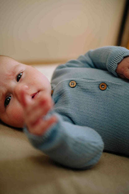 Riffle Amsterdam - knitted jumpsuit Scott - blue