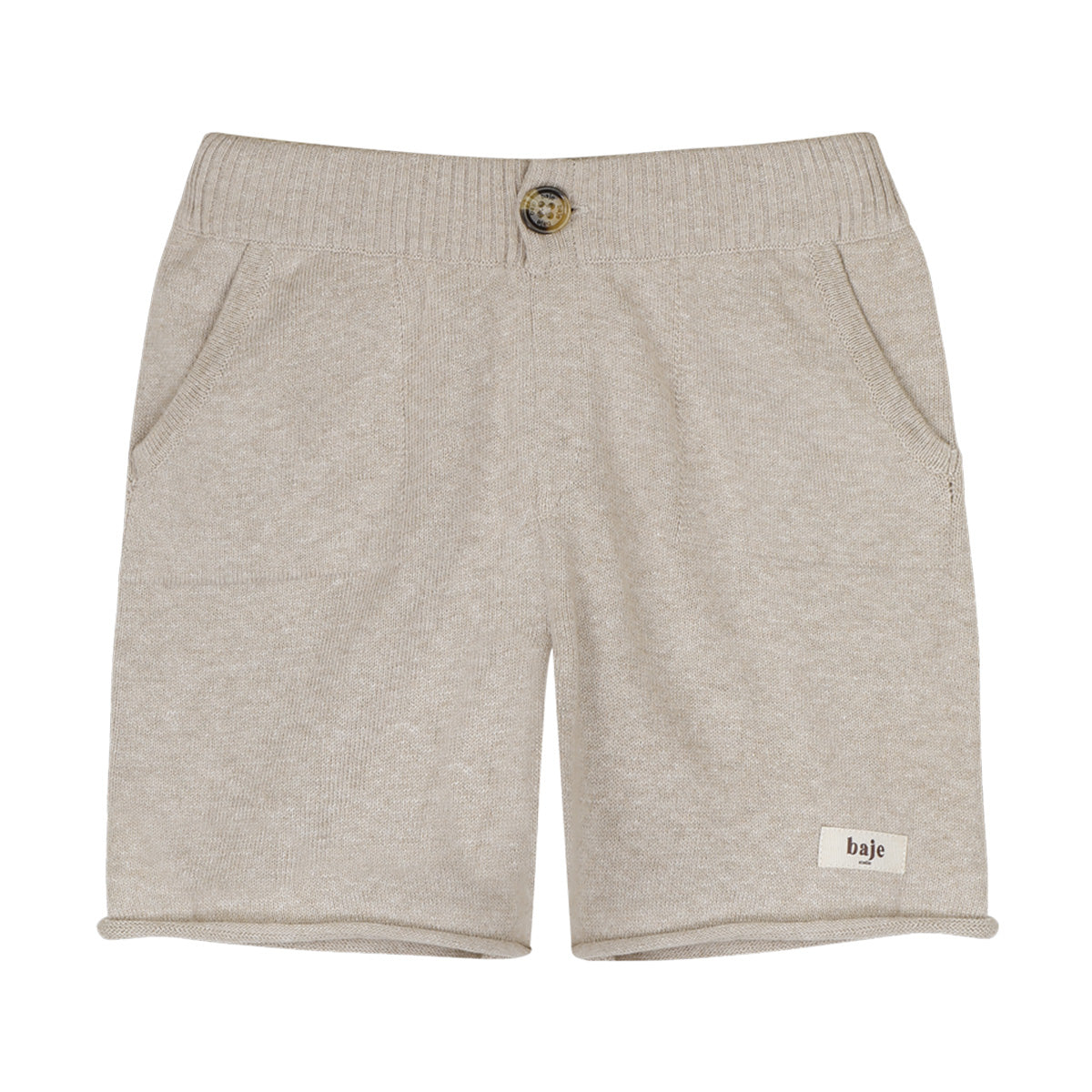 Baje Studio - knitted shorts Sebasian - sand melange