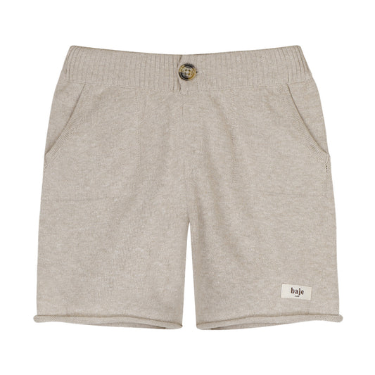 Baje Studio - knitted shorts Sebasian - sand melange