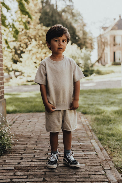 Baje Studio - knitted shorts Sebasian - sand melange