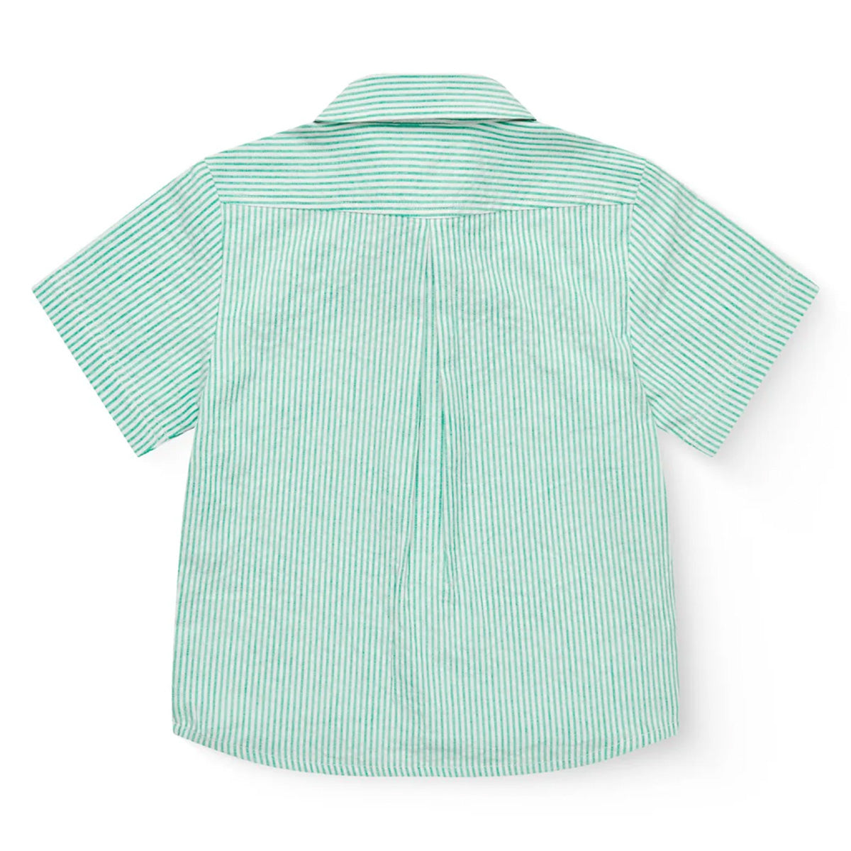 Copenhagen Colors - seersucker blouse - sharp green stripe
