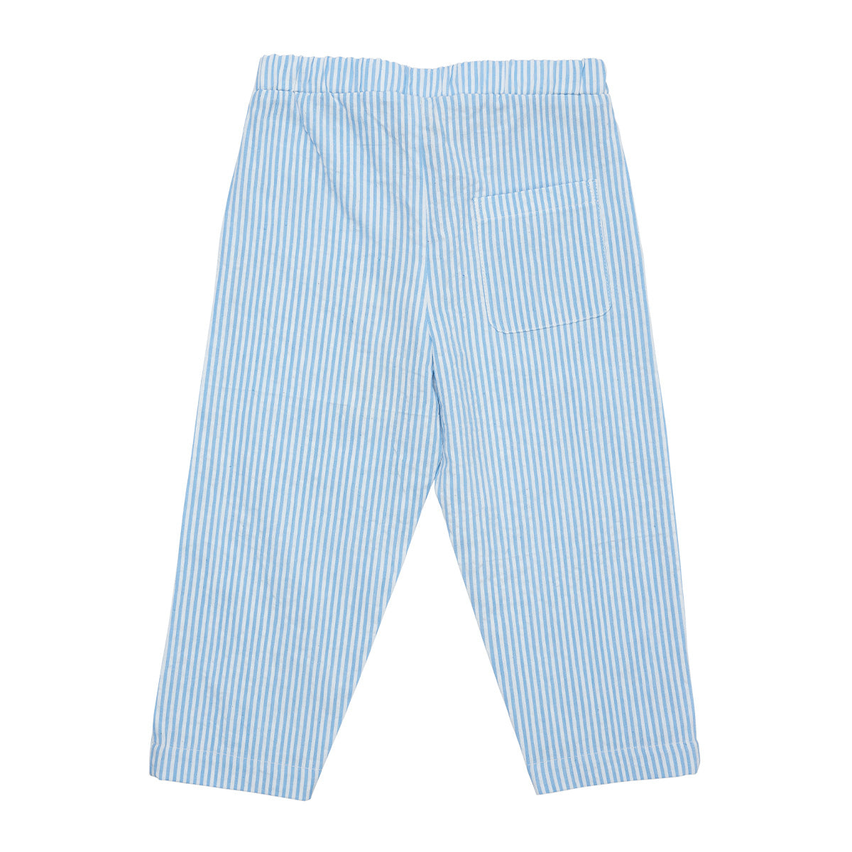 Seersucker pants stripe - sky blue