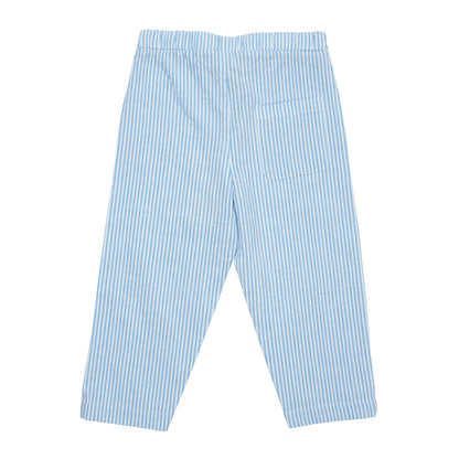 Seersucker pants stripe - sky blue