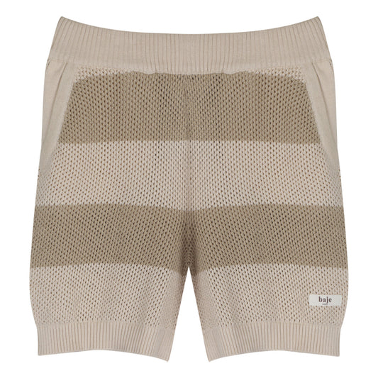 Baje Studio - knitted short Seth - taupe stripe
