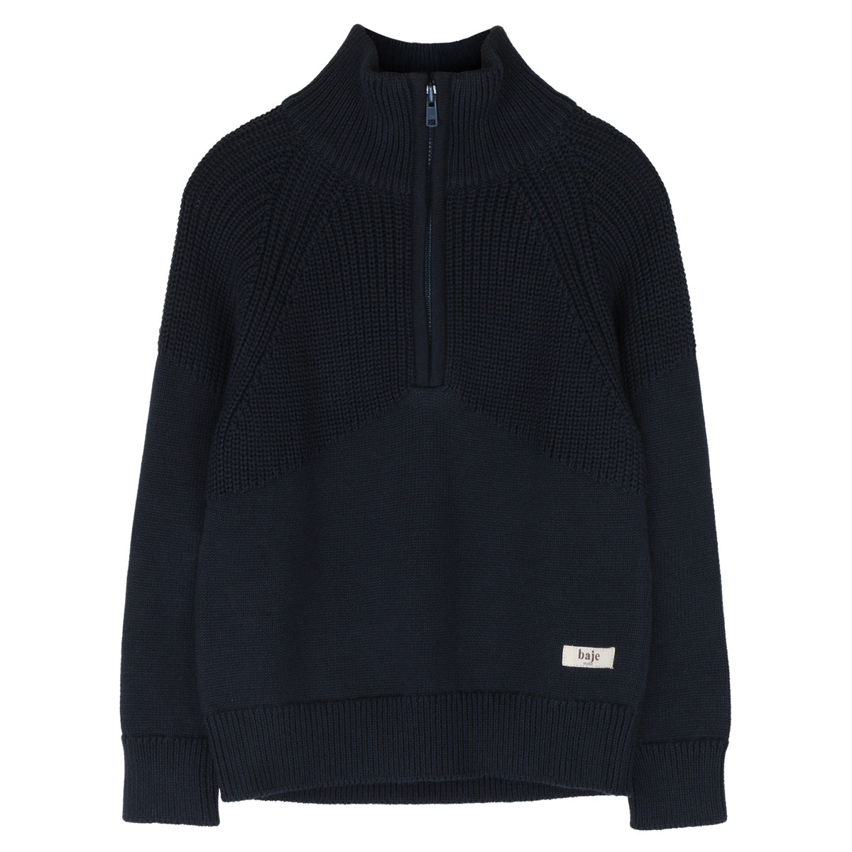 Baje Studio - half zip sweater Seward - blue
