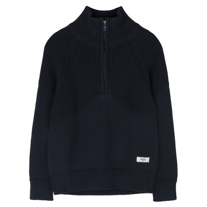 Baje Studio - half zip sweater Seward - blue