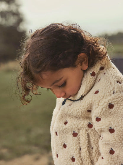 Lil'Atelier - sherpa jacket Sia kid - turtledove apples