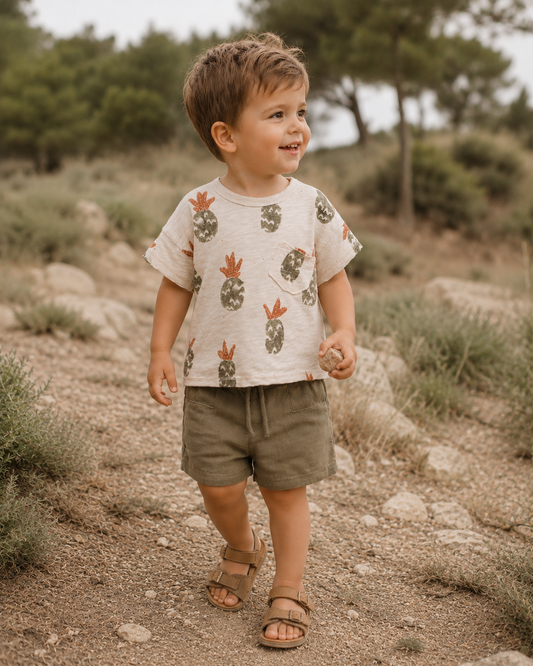 Play Up - pineapple T-shirt baby - ecru