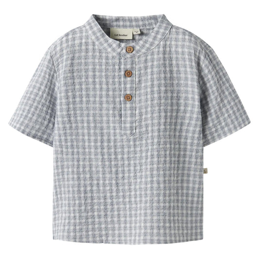 Lil'Atelier - woven shirt - coconut milk square