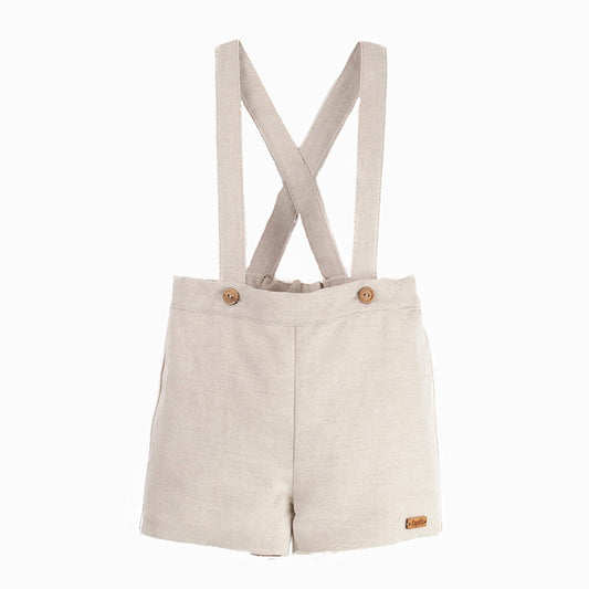 Dungarees with straps ~ sand
