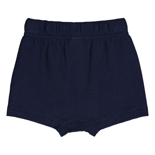 Waffle shorts ~ night blue