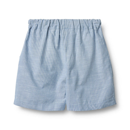 Wheat - seersucker shorts Cuba - blue stripe