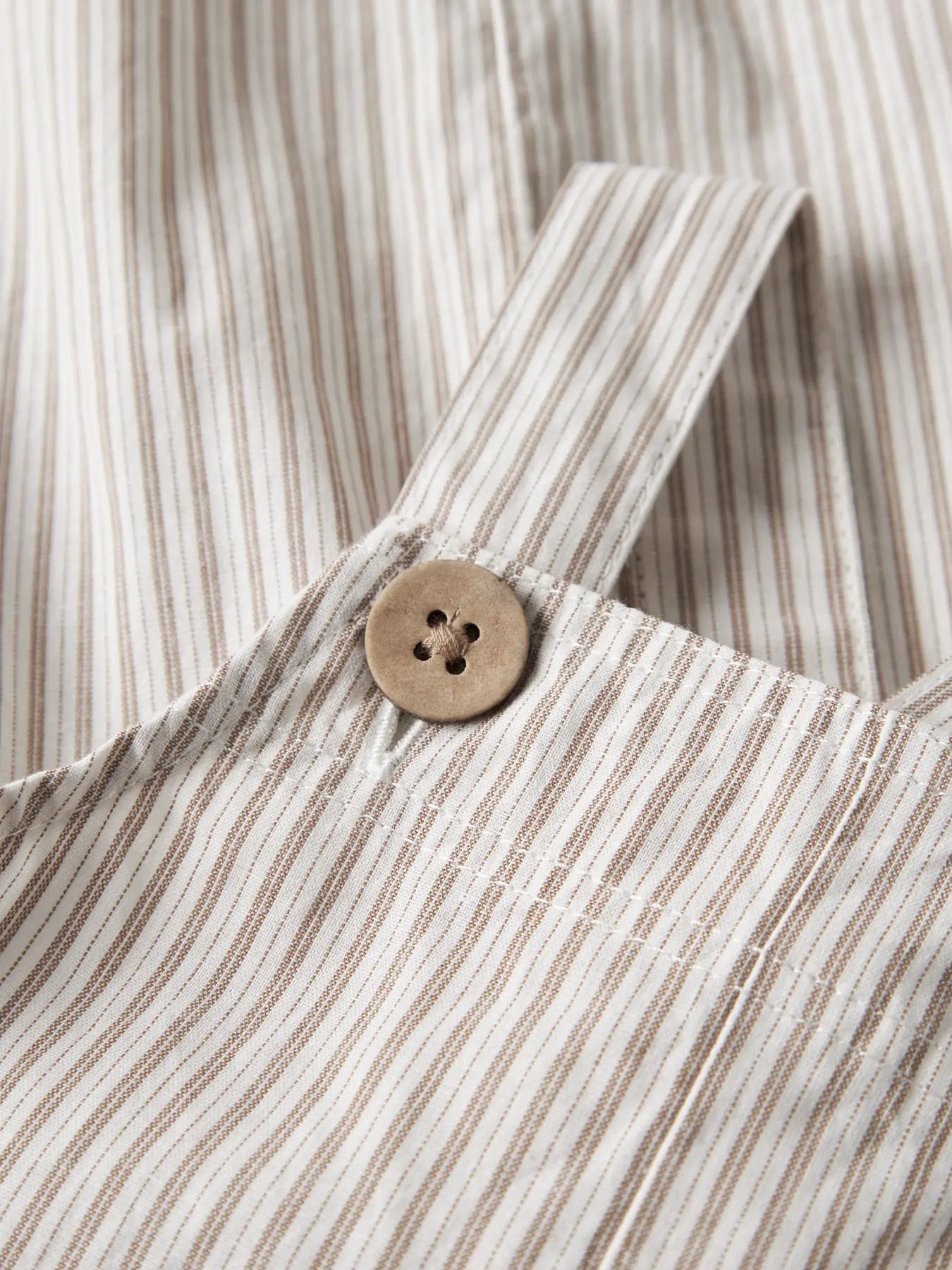 Lil'Atelier - shortall stripe - coca mocha