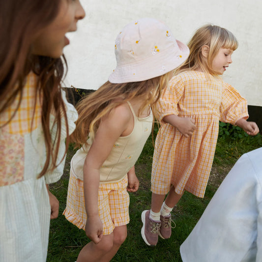 Wheat - shorts Camille - yellow check