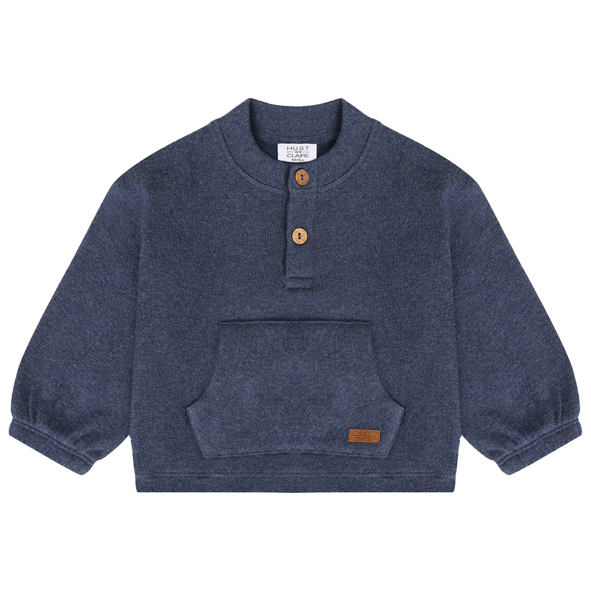 Hust & Claire - sweater Sigurt fine knit - vintage indigo