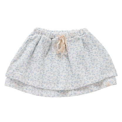 Skirt Noe - blue leaves