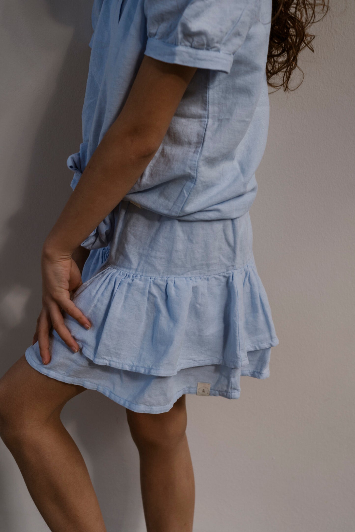 Navy Natural - skirt Keet - light blue