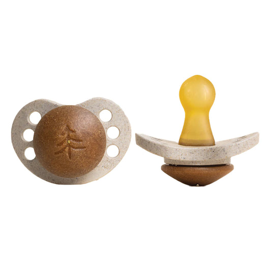 Skogen Baby - fopspeen björk + bok natural (round) - 2 stuks