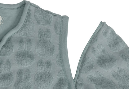 Slaapzak Miffy Jacquard - afritsbare mouwen - sea green