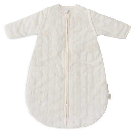 Newborn slaapzak Miffy Jacquard - afritsbare mouwen - ivory