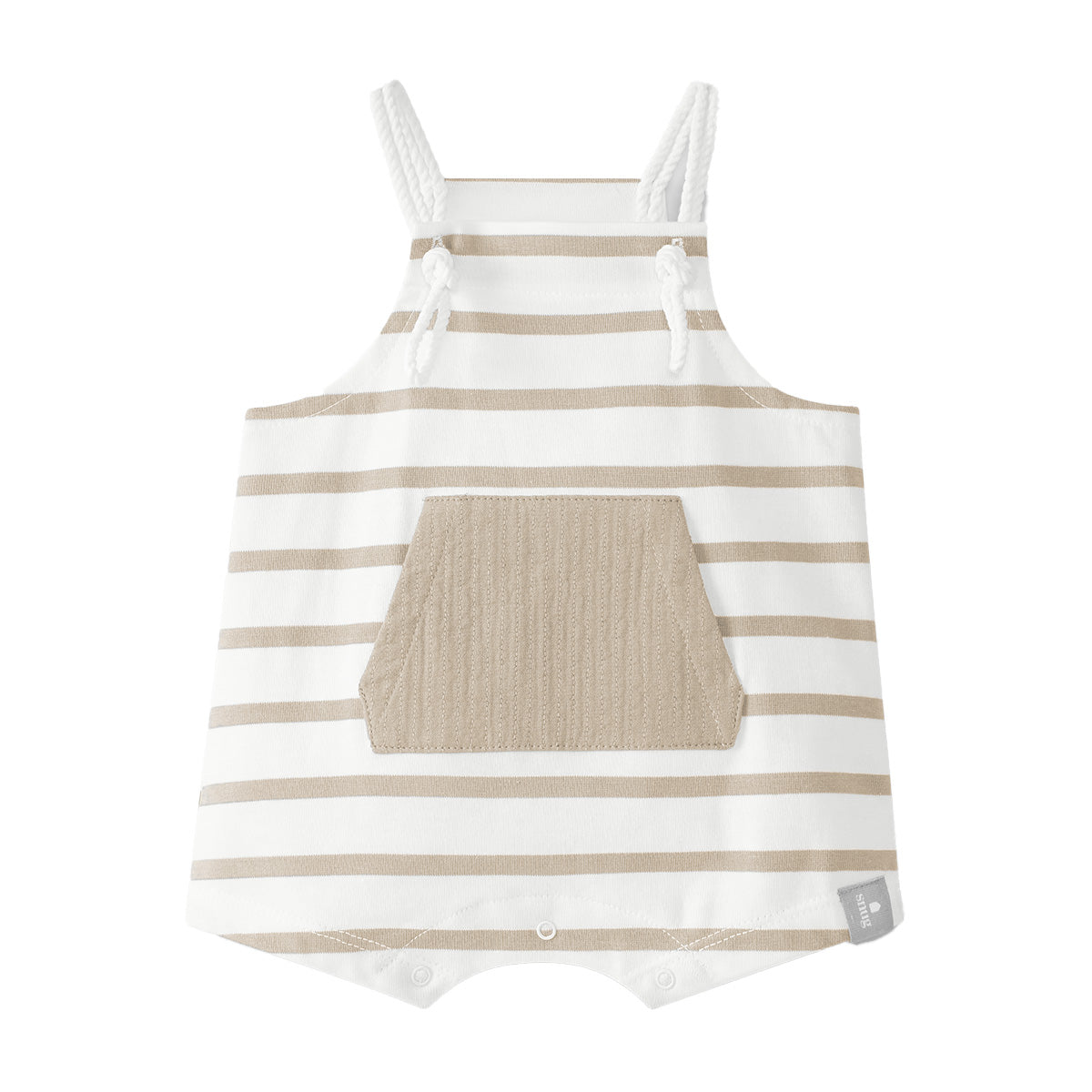 Bib shorts taupe stripe