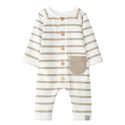 Jumpsuit stripe ~ taupe