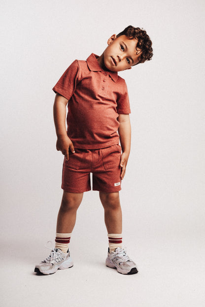 Baje Studio - shorts Sosus - red mahagony