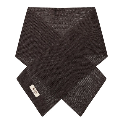 Baje Studio - knitted scarf Souzy - brown cacao
