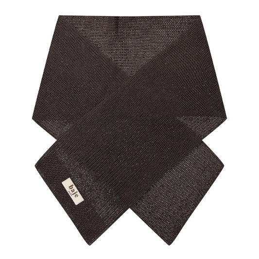 Baje Studio - knitted scarf Souzy - brown cacao