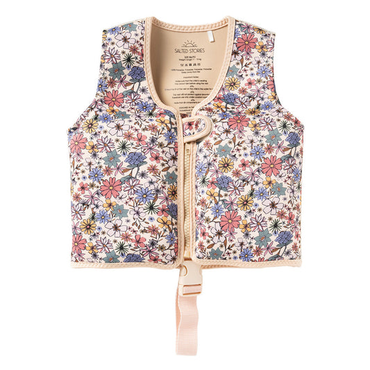 Salted Stories - floating vest - Sparkly Fleurs