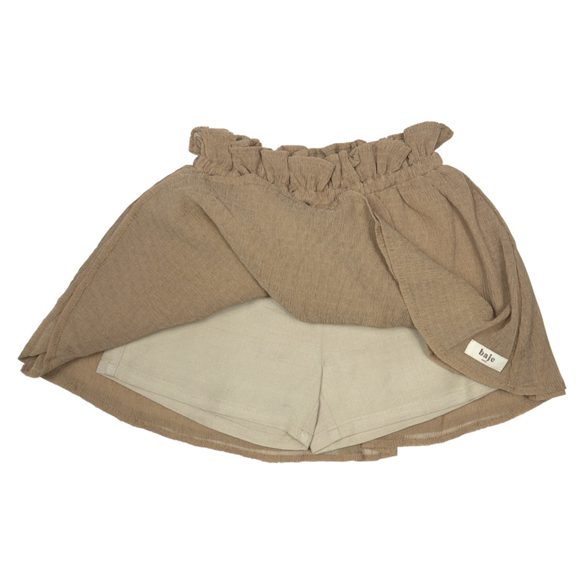 Crincle skirt Strawberry ~ taupe