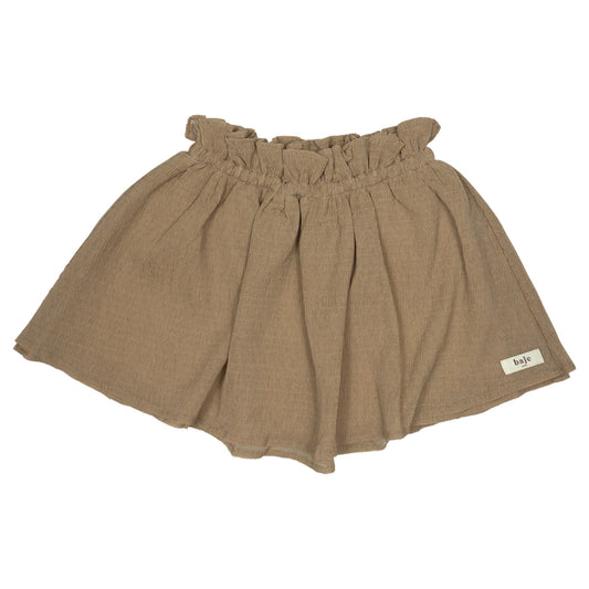 Crincle skirt Strawberry ~ taupe