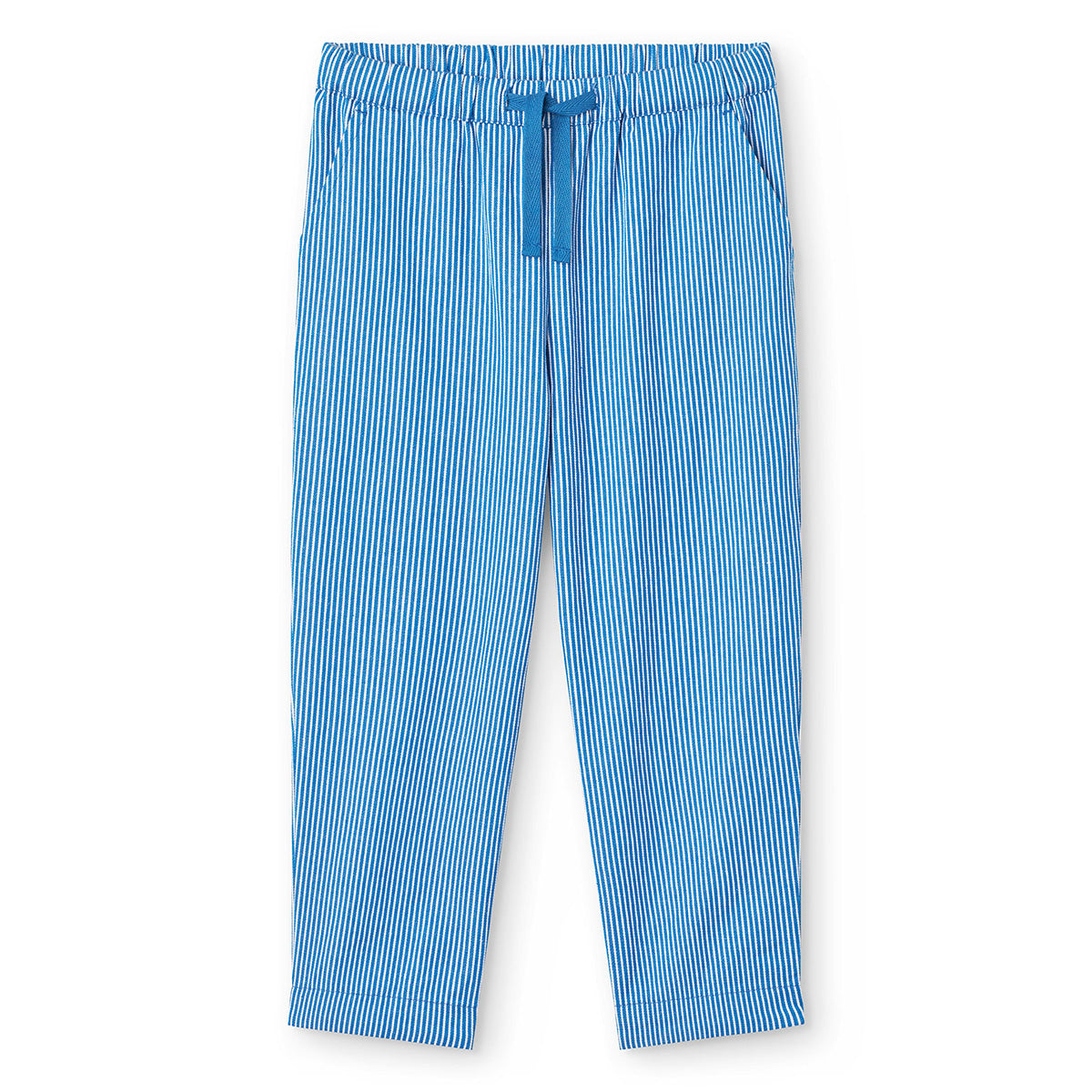 Copenhagen Colors - striped yarndyed pants - sharp blue