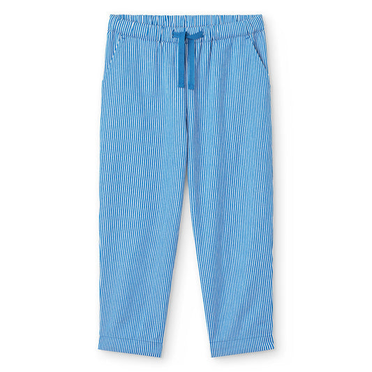 Copenhagen Colors - striped yarndyed pants - sharp blue