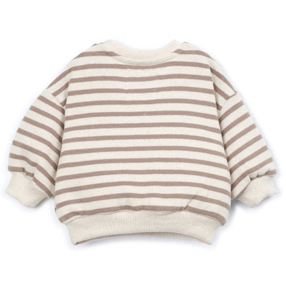 Play Up - striped jersey sweater - beige/brown