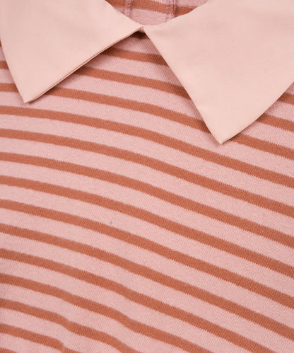 Play Up - striped sweater with collar - tapestry stripe