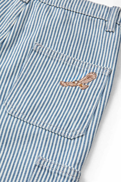 Copenhagen Colors - cargo pants eagle - denim blue stripe