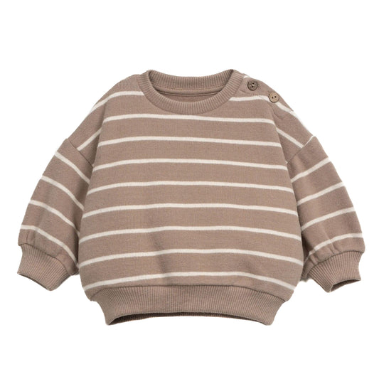 Play Up - sweater with striped pattern - taupe/pencil