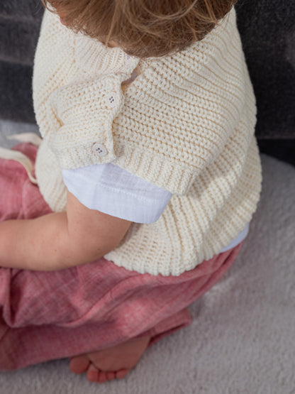Pequeno Tocon - knitted spencer - cream