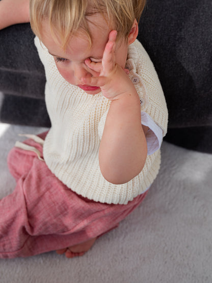 Pequeno Tocon - knitted spencer - cream
