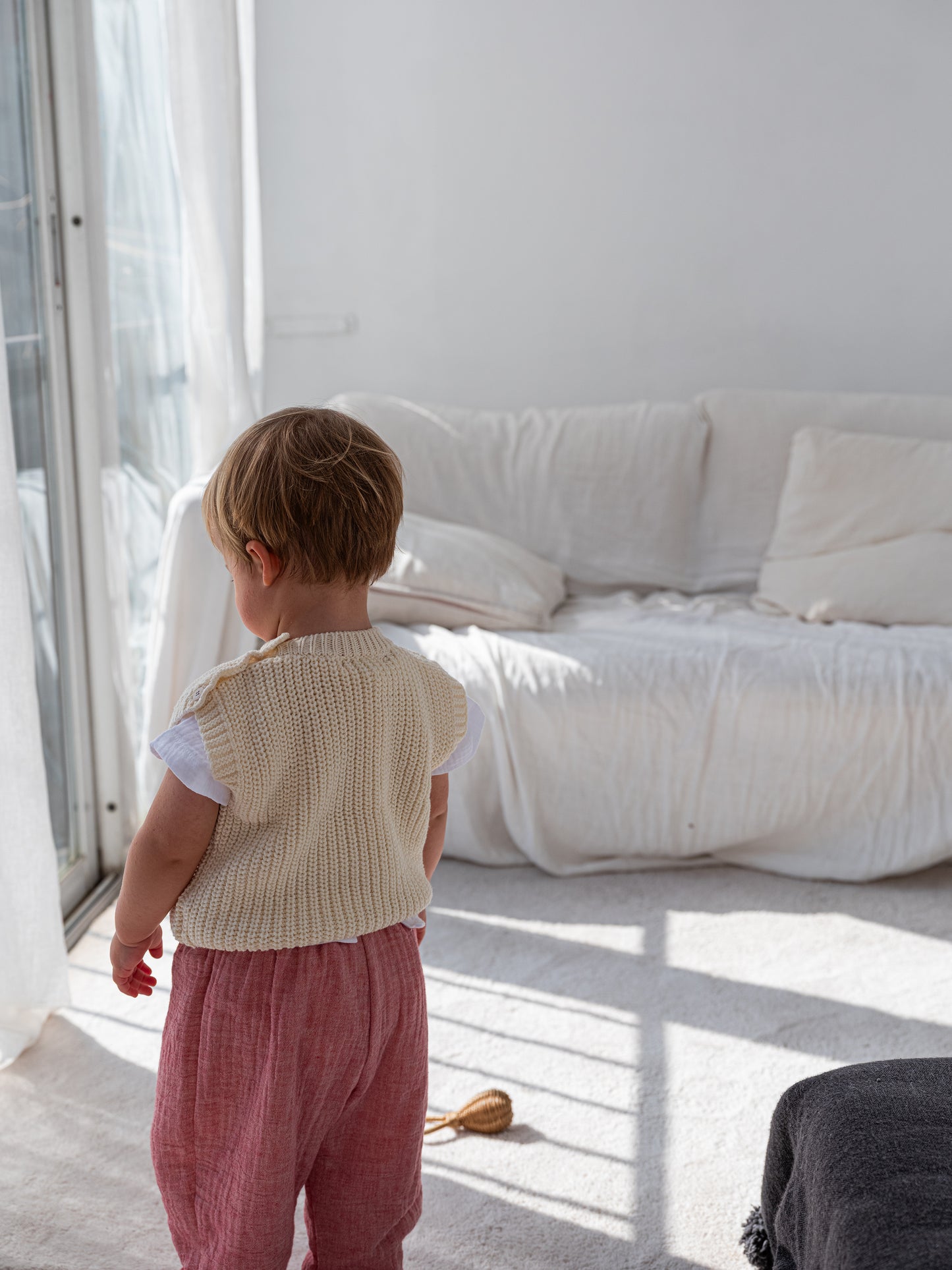 Pequeno Tocon - knitted spencer - cream