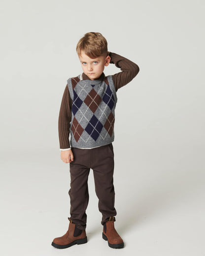 Copenhagen Colors - super stretchy chinos - dark brown