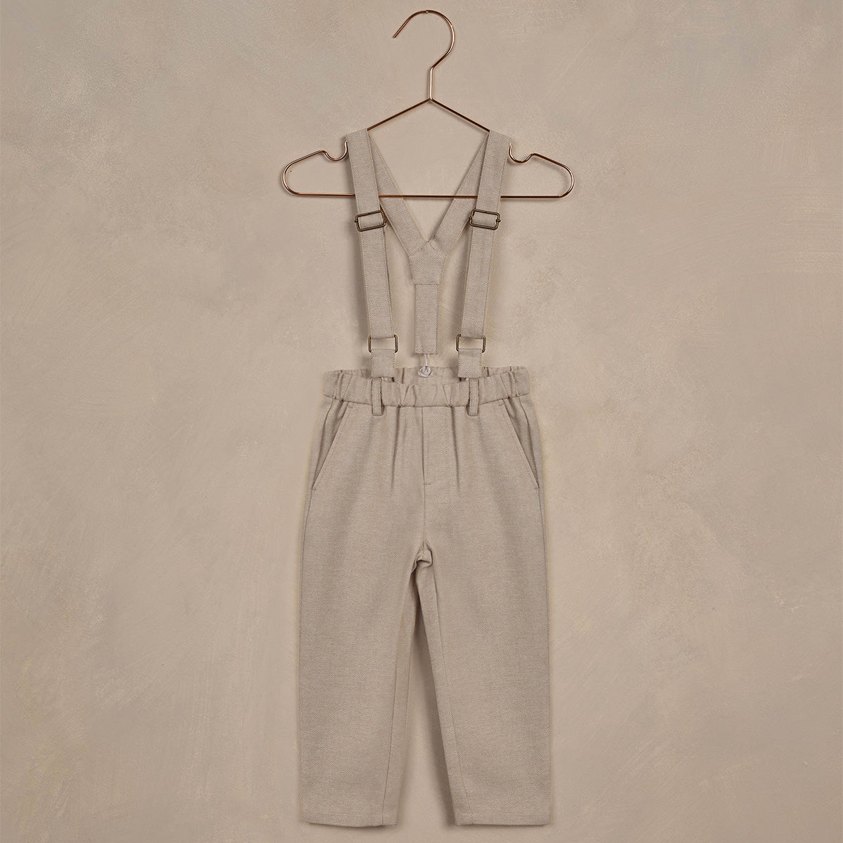 Suspender pants - fog