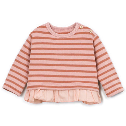 Play Up - sweater with frill - tapestry stripe