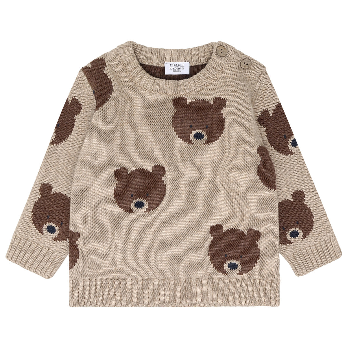 Hust & Claire - sweater Pilou Bear - beige melange