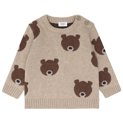 Hust & Claire - sweater Pilou Bear - beige melange