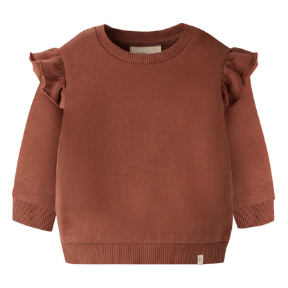 Lil'Atelier - sweater with ruches - maple syrup