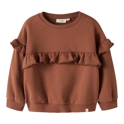 Lil'Atelier - sweater with frill - maple syrup