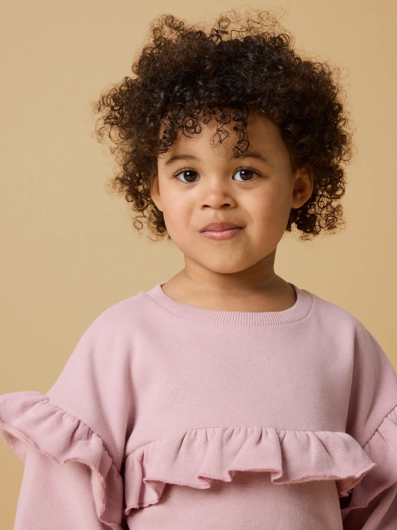 Lil'Atelier - sweater with frills - zephyr pink